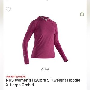 NRS H2Core Silkweight Hoodie in Orchid